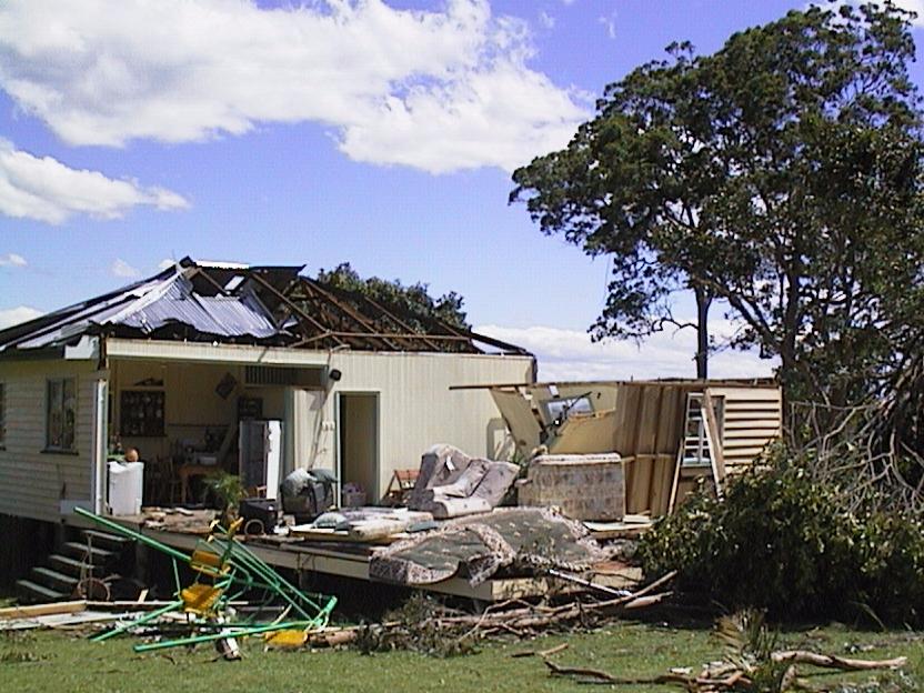 Damage caused by the November 8 Ceder Pocket Tornado